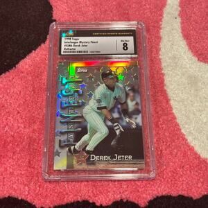 Derek Jeter 1998 Topps Interleague Match Ups Mystery Finest Refractor ILM6 CSG 8